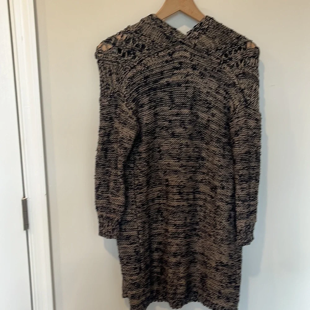 Anthropologie Women's Blue Akemi + Kim Alta Marled Long Sleeve Cardigan